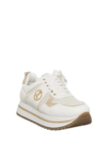 Patrizia Pepe Sneakers in Gold/ Weiß