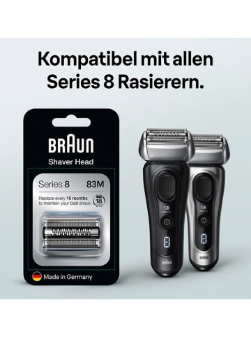 Braun Scheermes "Series 8" zilverkleurig