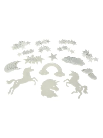 Simba Świecące naklejki (120 szt.) "Unicorn" w kolorze białym