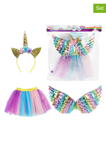 Toi-Toys 3tlg. Kostüm-Set "Einhorn" in Bunt