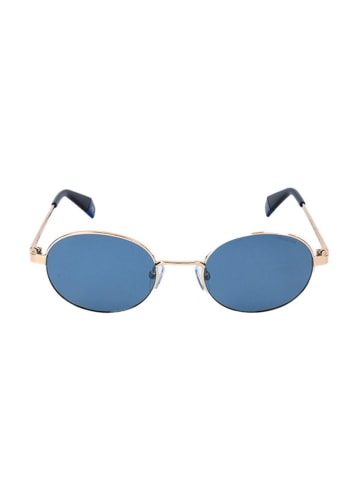 Polaroid Okulary przeciwsłoneczne unisex w kolorze złoto-niebieskim