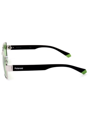 Polaroid Herenzonnebril zwart/groen