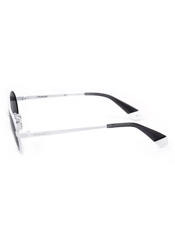 Polaroid Męskie okulary przeciwsłoneczne w kolorze czarno-białym