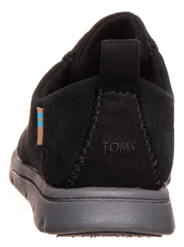 TOMS Leder-Sneakers "Ivan" in Schwarz