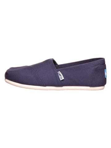 TOMS Instappers "Classic" donkerblauw