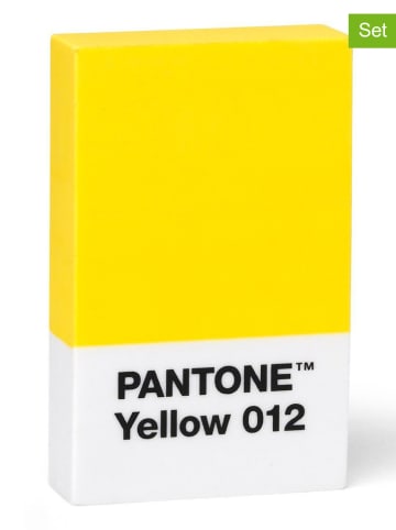 COPENHAGEN.DESIGN Gumki (2 szt.) w kolorze żółtym do mazania - 2,7 x 1,7 cm