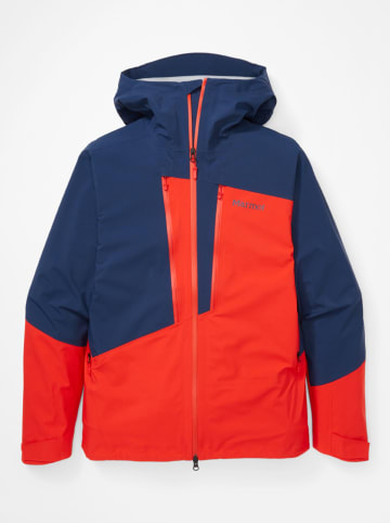 Marmot Functionele jas "Huntley" rood/donkerblauw