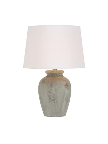 Boltze Lampa stołowa "Luton" w kolorze biało-szarym - wys. 45 cm
