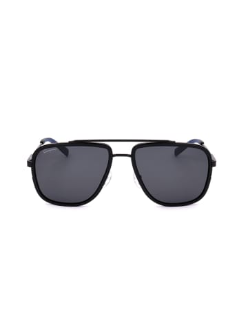 Salvatore Ferragamo Męskie okulary przeciwsłoneczne w kolorze czarno-szarym