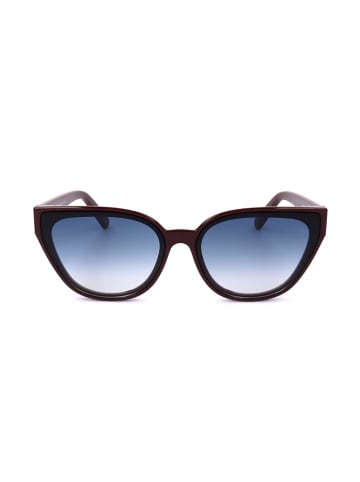 Salvatore Ferragamo Damskie okulary przeciwsłoneczne w kolorze bordowo-niebieskim