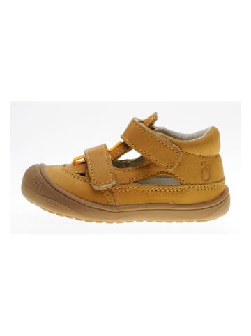 lamino Leren enkelsandalen camel