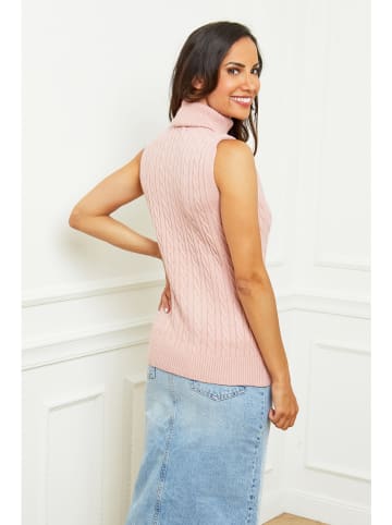 Soft Cashmere Bezrękawnik w kolorze jasnoróżowym