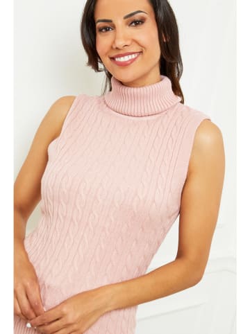Soft Cashmere Bezrękawnik w kolorze jasnoróżowym