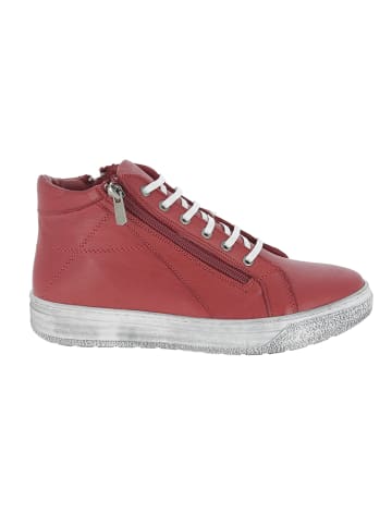 Andrea Conti Leren sneakers rood