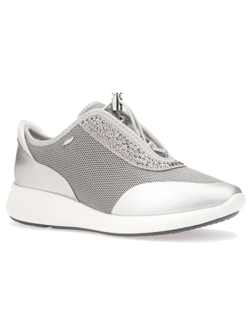 Geox Sneakersy "Ophira" w kolorze srebrnym