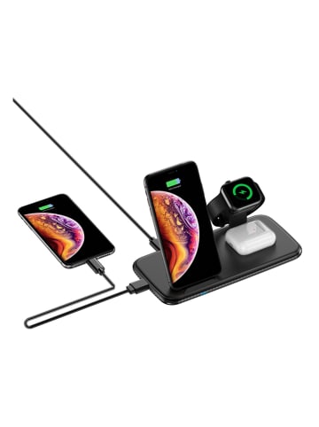 SmartCase Docking-Station für iPhone, Apple-Watch und Airpods Pro in Schwarz
