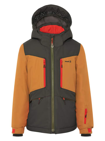 Kamik Kurtka narciarska "Max" w kolorze antracytowo-jasnobrązowym
