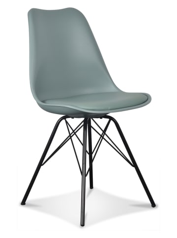 Deco Lorrie Krzesło "Style Scandinave" w kolorze błękitnym - 48 x 86 x 43 cm