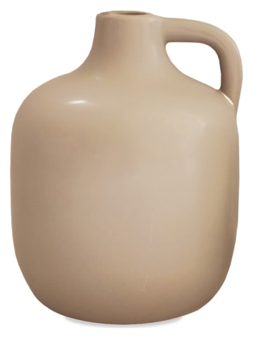 Deco Lorrie Vase "Cruche" in Taupe - (H)15 x Ø 12 cm