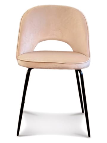 Deco Lorrie Krzesło "Gabriella" w kolorze beżowym - 55 x 78 x 50 cm