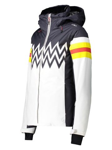 CMP Kurtka narciarska w kolorze białym ze wzorem