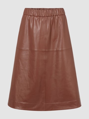 Rich & Royal Spódnica w kolorze brązowym ze skóry syntetycznej