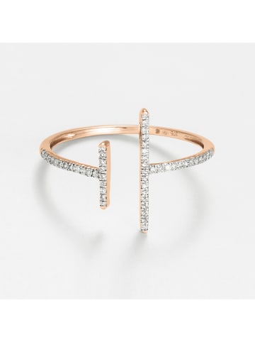 DIAMANTA Roségouden ring met diamanten
