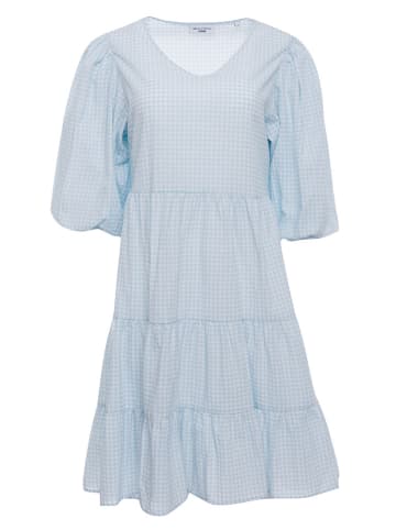 Marc O'Polo DENIM Sukienka w kolorze błękitno-białym ze wzorem