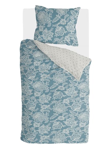 Walra Beddengoedset "Country Love" blauw/wit