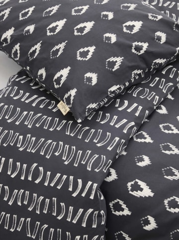 Walra Komplet pościeli "Remade Turned Cones" w kolorze antracytowym