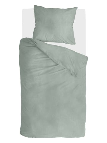 Walra Flanellen beddengoedset "Vintage" turquoise