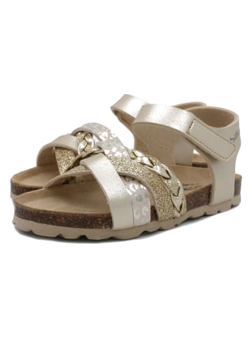 billowy Sandalen in Gold