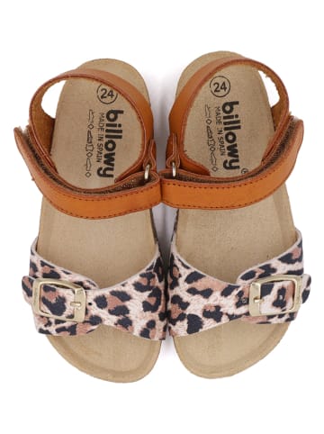 billowy Sandalen in Hellbraun