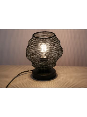 JUST LIGHT. Lampa stołowa "Kokon" w kolorze czarnym - wys. 21 cm