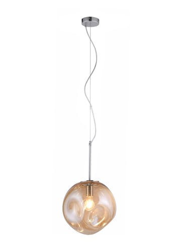 LeuchtenDirekt Hanglamp "Scarlett" beige - Ø 30 cm