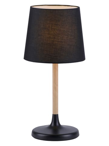 LeuchtenDirekt Lampa stołowa "Nima" w kolorze czarnym - wys. 43 cm