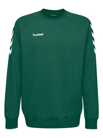 Hummel Bluza "Go Cotton" w kolorze zielonym