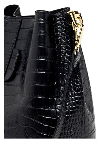 maison héritage PARIS Leren schoudertas "Bruna" zwart - (B)23 x (H)26,5 x (D)16 cm
