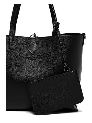 maison héritage PARIS Leder-Schultertasche "Elix" in Schwarz - (B)36 x (H)30 x (T)11 cm