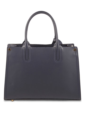 maison héritage PARIS Leren handtas "Pure" donkerblauw - (B)33 x (H)24 x (D)13 cm