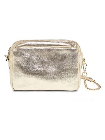maison héritage PARIS Leder-Umhängetasche "Elyn" in Gold - (B)19 x (H)14 x (T)7 cm