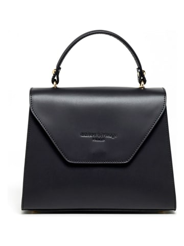 maison héritage PARIS Leren handtas "Doce" zwart - (B)25 x (H)20 x (D)9,5 cm