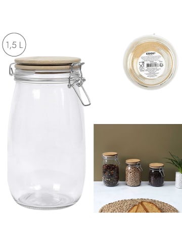 COOK CONCEPT Słoik w kolorze jasnobrązowym - 1,5 l