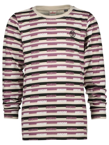 Vingino Longsleeve "Jeffly" beige/zwart/paars