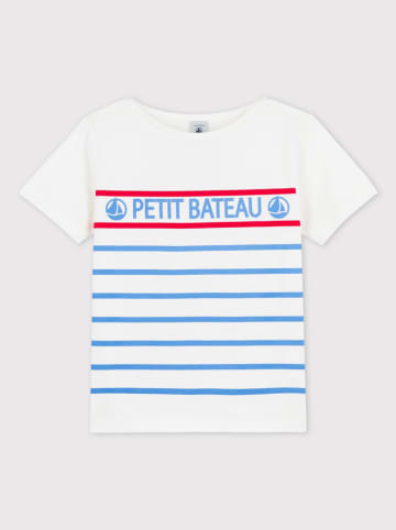 PETIT BATEAU Shirt wit/blauw