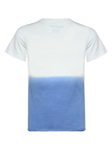 Blue Effect Shirt in Blau/ Weiß