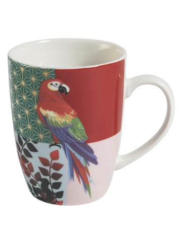 Villa d´Este 6-delige set: espressokoppen "Parrot" meerkleurig - 100 ml