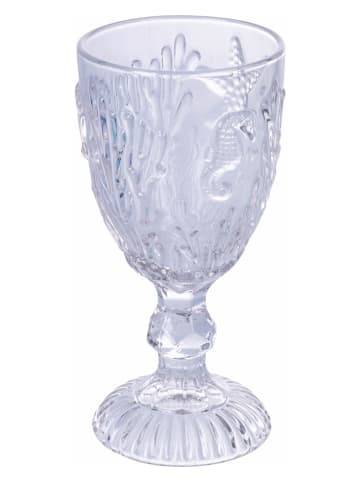 Villa d´Este 6er-Set: Gläser "Pantelleria" in Transparent/ Hellblau/ Blau - 280 ml