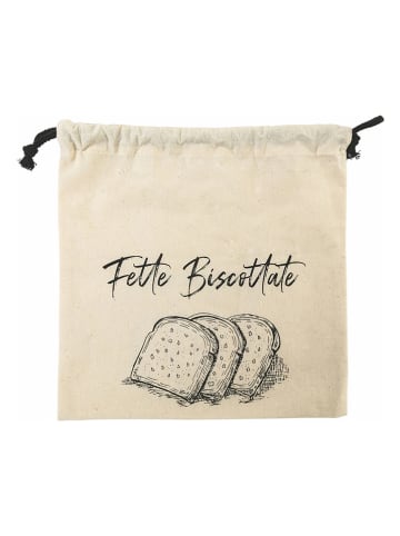 Villa d´Este Aufbewahrungssack "Bread" in Beige - (L)30 x (B)30 cm
