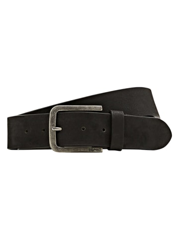 ESPRIT Leder-Gürtel in Schwarz